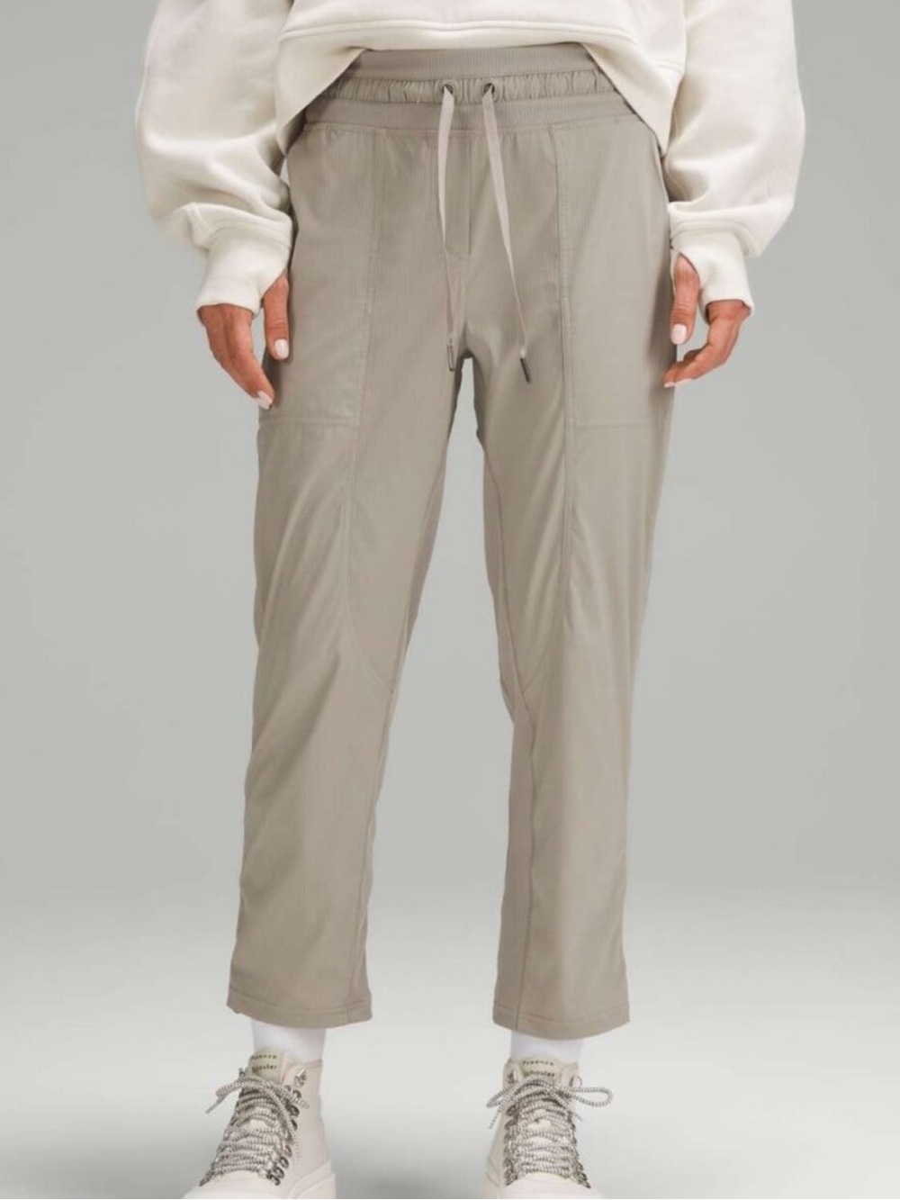 lululemon athletica Taupe Cropped Ankle Pants